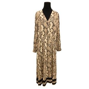 H&M Viscose Snakeskin Pattern Tunic Dress